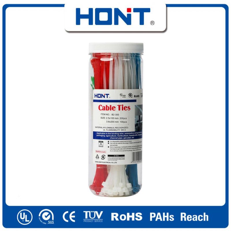 Nylon Plastic Cable Marker Cable Ties Wire Cord Organizer Black