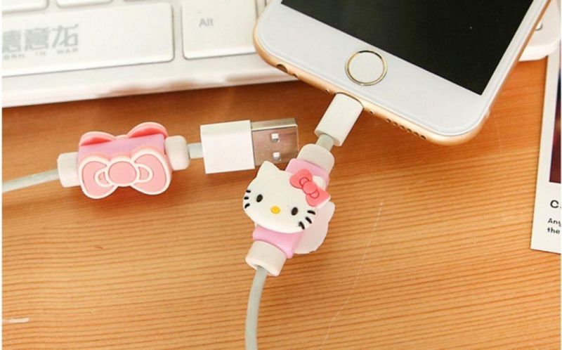 Phone Charging Cable Cartoon Protector Case Data Line Protection Cover