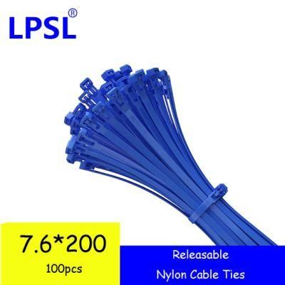 Factory Resealable Cable Tie Price Cheap, Eco-Friendly Durable Size Custom Nylon Cable Tie Reusable