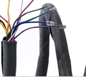 Self-Closing, Open Tubular Shape Pet Monofilament and Multifilament Fibre Woven Ribbon Hose Protection Used in Automotive