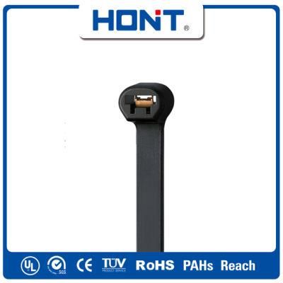 TUV RoHS Approved Hont Plastic Bag + Sticker Exporting Carton/Tray Ties Black Zip