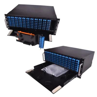 144 Cores 19&quot; 4u Rack Mounted ODF Optical Frame