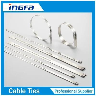 304 316 316L Stainless Steel Epoxy Coated Cable Ties-Ladder Single Barb Lock Type