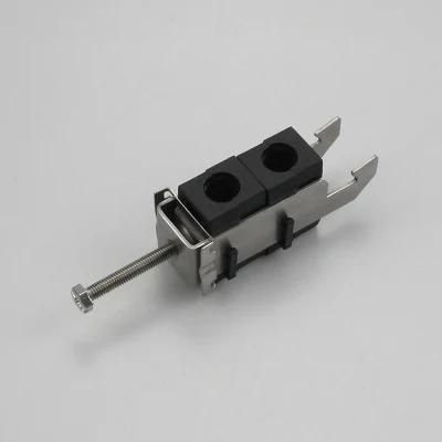 C Hook Single Hole Two Way Hook Type Feeder Cable Clamp