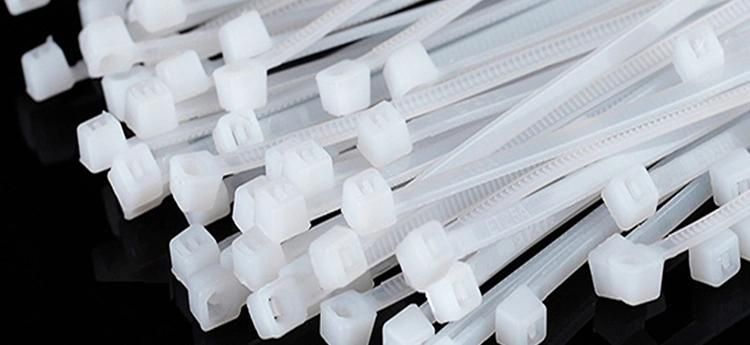 White Network Cable Ties Online Plastic Self-Locking Nylon Cable Tie