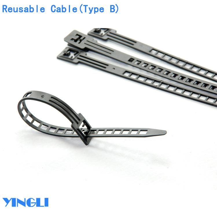 New Type Reusable Nylon Cable Tie for Electric Wire Binding