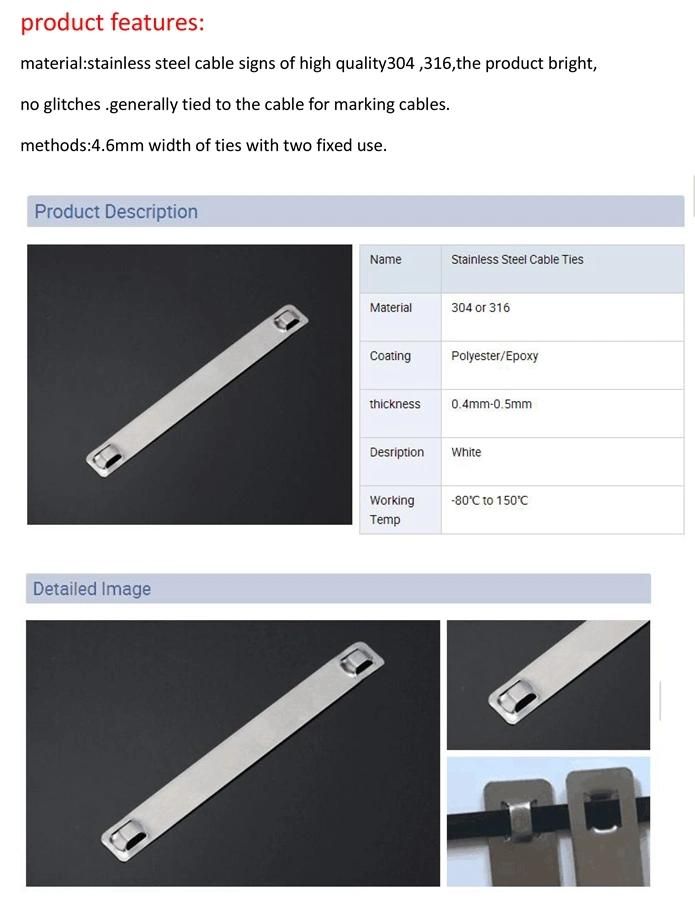 100 Pack of Stainless Steel Cable Ties - 150mm X 4.6mm - High Quality 316 Marine Grade Metal by UL