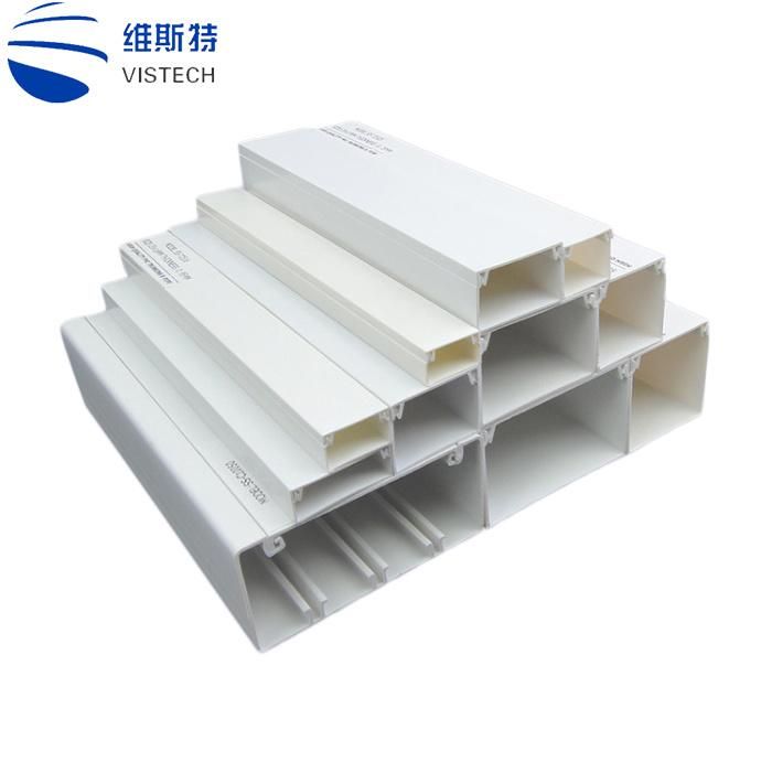 Factory Wholesale Electric Square Enduring Wiring Duct PVC Cable Trunking