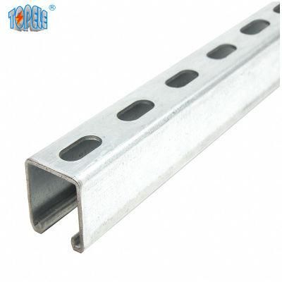 Galvanized Metal Steel Dimensions 41*41 Steel Slotted Strut Channel