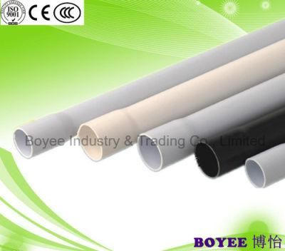 PVC Electrical Cable White or Gray Color Conduit Pipe