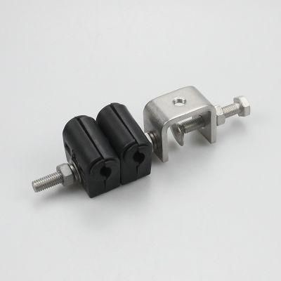 Two Way Single Type Cable Feeder Clamp for Fiber Cable