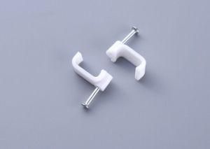 Full Size Square Steel Nail PE Cable Clip