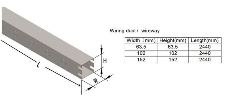 NEMA Standard Ourddor Ss Steel Trough Type Cable Wireway Tray with Cover