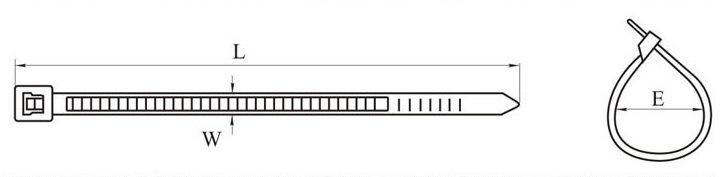 Welcome in The Market, -30~85º C Hont Plastic Bag + Sticker Exporting Carton/Tray Reusable Strap Nylon Cable Tie