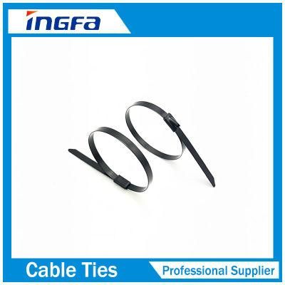 Epoxy Fully Coated Ball Lock Type Stainless Steel Cable Ties