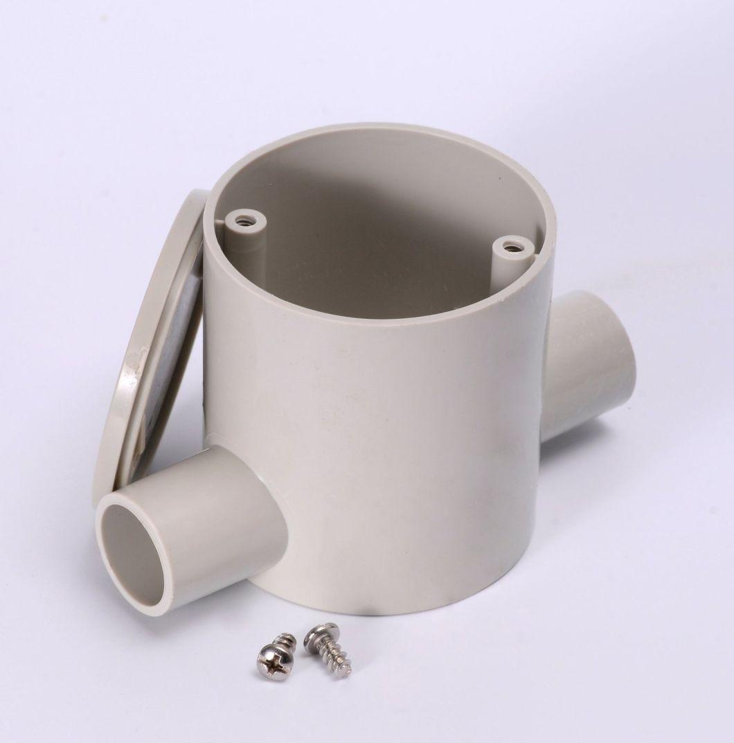 PVC Electrical Pipe Accessories Circle Box Deep Junction Box
