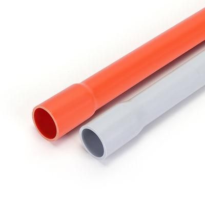 Sunlight Resistant Outdoor Plastic Conduits PVC Electrical Wire Cable Conduit