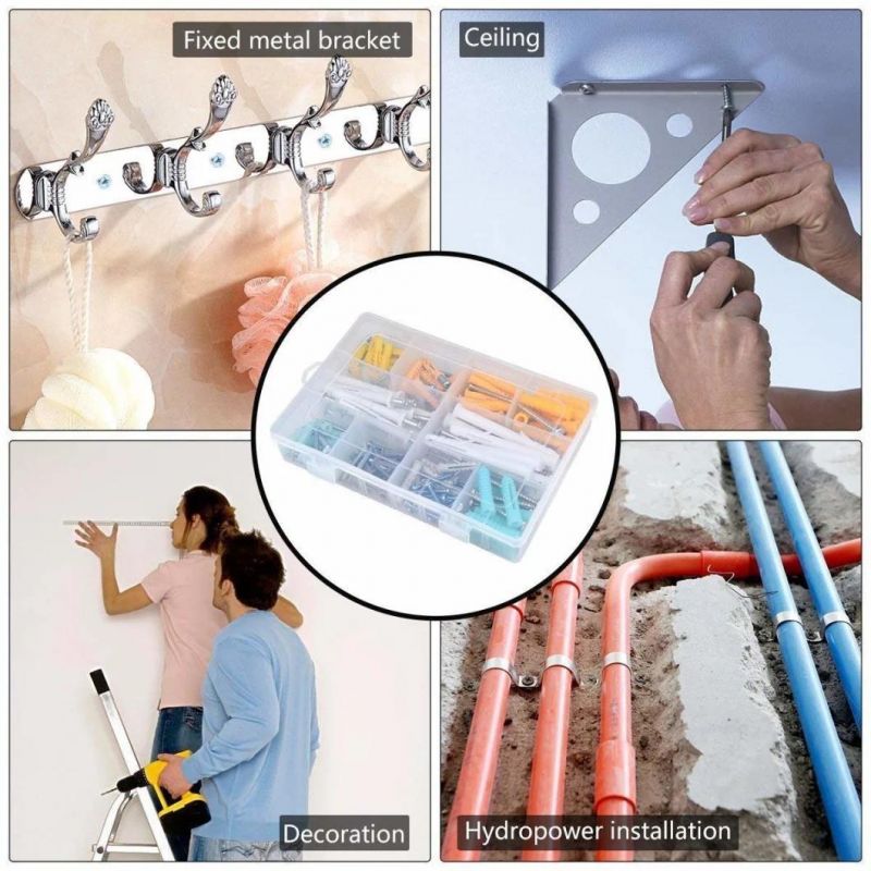 Nylon Plugs Expansion Tube Fish Type Furniture Fasteners Fixing Anchor Wall Plug Screw Plastic Wall Plugs