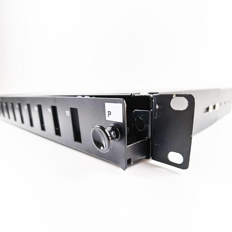 Abalone Good Quality Black Pull-Pull Sliding Type Optical Fiber Patch Panel Box EU/Us Standard