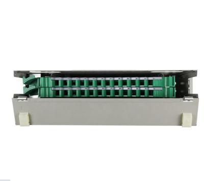 19 Inch 24 Cores ODF Fiber Optic Distribution Frame