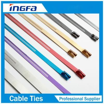 Multi Barb Lock Epoxy Coated Stainless Steel Cable Tie Ladder Type