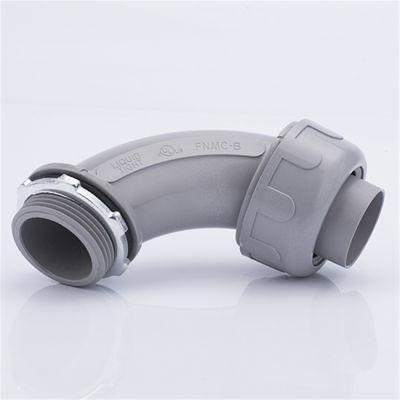 3/8 to 2 Inch Straight / 90 Degree Angle Non Matallic Liquid Tight Flexible Conduit Connector