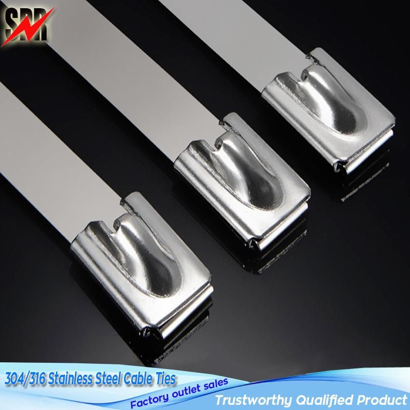 Naked Self-Locking Stainless Steel Ties (Natural Stainless Steel Bands)