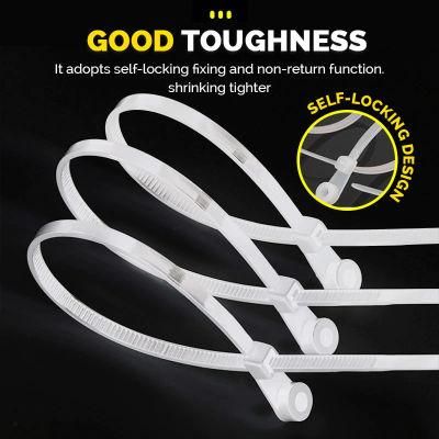 Self Locking Nylon Cable Ties Zip Plastic Cable Tie Wire Strap Label Tie Reusable Nylon PA66 Cable Wrap Zip Clamp Tie