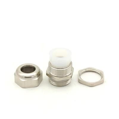 Silicon Rubber Insert Type Metal Waterproof Cable Glands Metal Nickel with Wire Sealing Glands Pg21