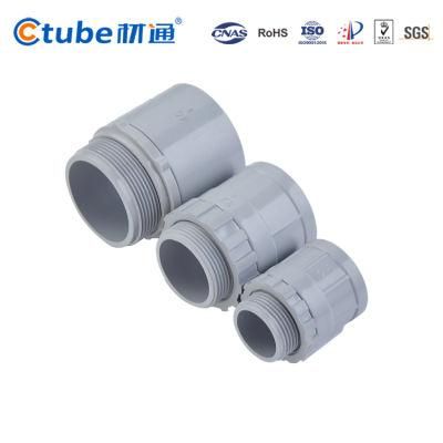 Electrical Conduit Fittings Conduit Connector PVC Conduit Plain Screwed Adaptor