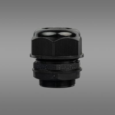 Black Mg Type Nylon Cable Gland Plastic Connector with Washer Mg16