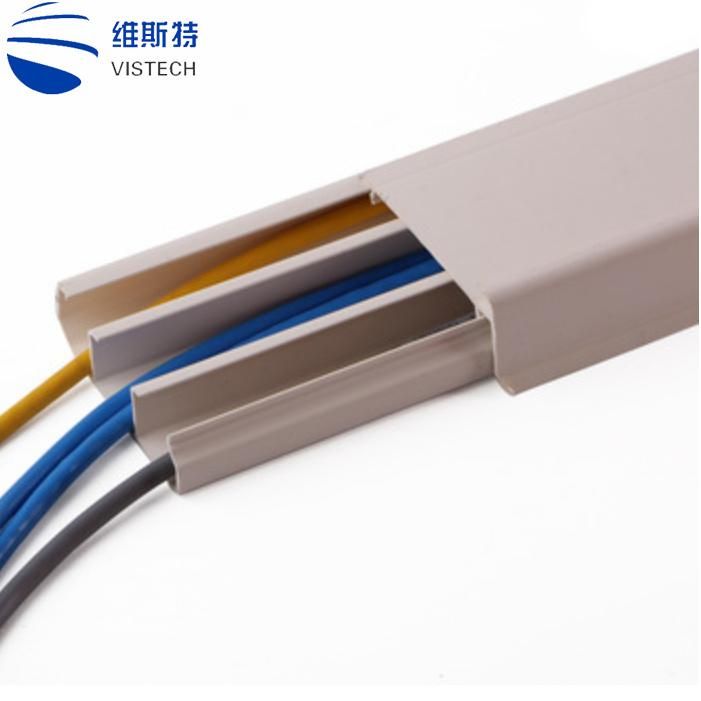 PVC Cable Duct for Telephone Computer Wire High Quality Cable Raceway Corner Duct PVC Cable Trunking Size