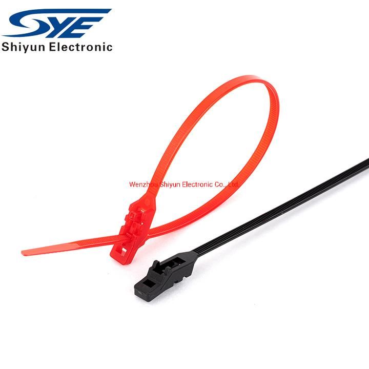 Reusable Nylon 66 Plastic Releasable Zip Ties Adjustable Tie Wraps Cable Ties