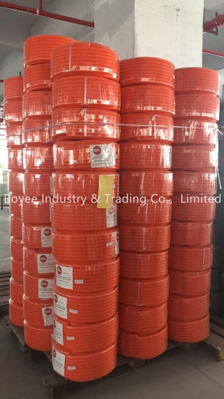 High Quality PVC Slotted Flexible Corrugated Electrical Conduit Pipe