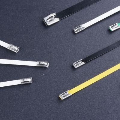 Stainless Steel Cable Tie 201, 304 Material for Cable Wire 12*520 mm Ball Lock