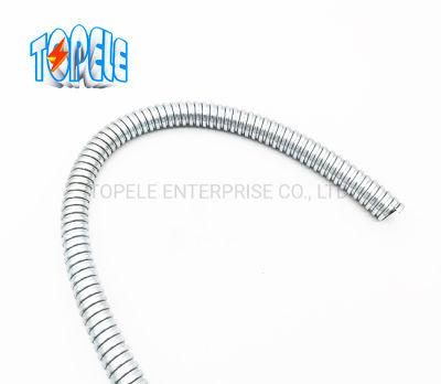 Factory 20mm-50mm Galvanised Flexible Steel Tube Concertina Type