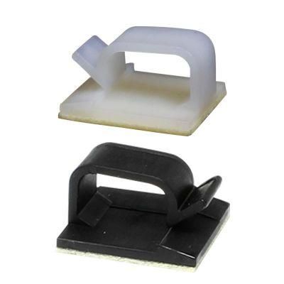 Plastic Wire Cable Clamps Self Adhesive with Mmm, Nylon Wires Fastening Fixing Wire Clip