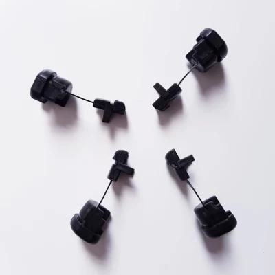 Black White Color Lamp Cord Strain Relief Bushing for Flat Cable