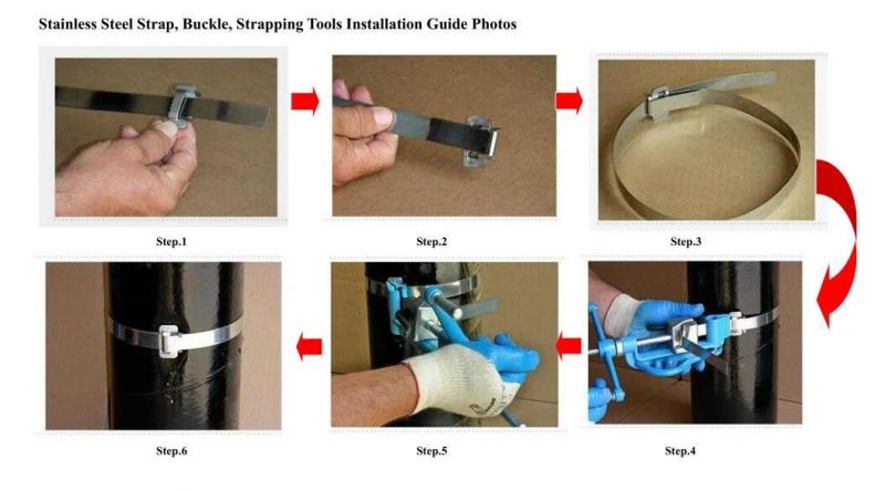 AISI 201 Stainless Steel Band for Cable Clamps