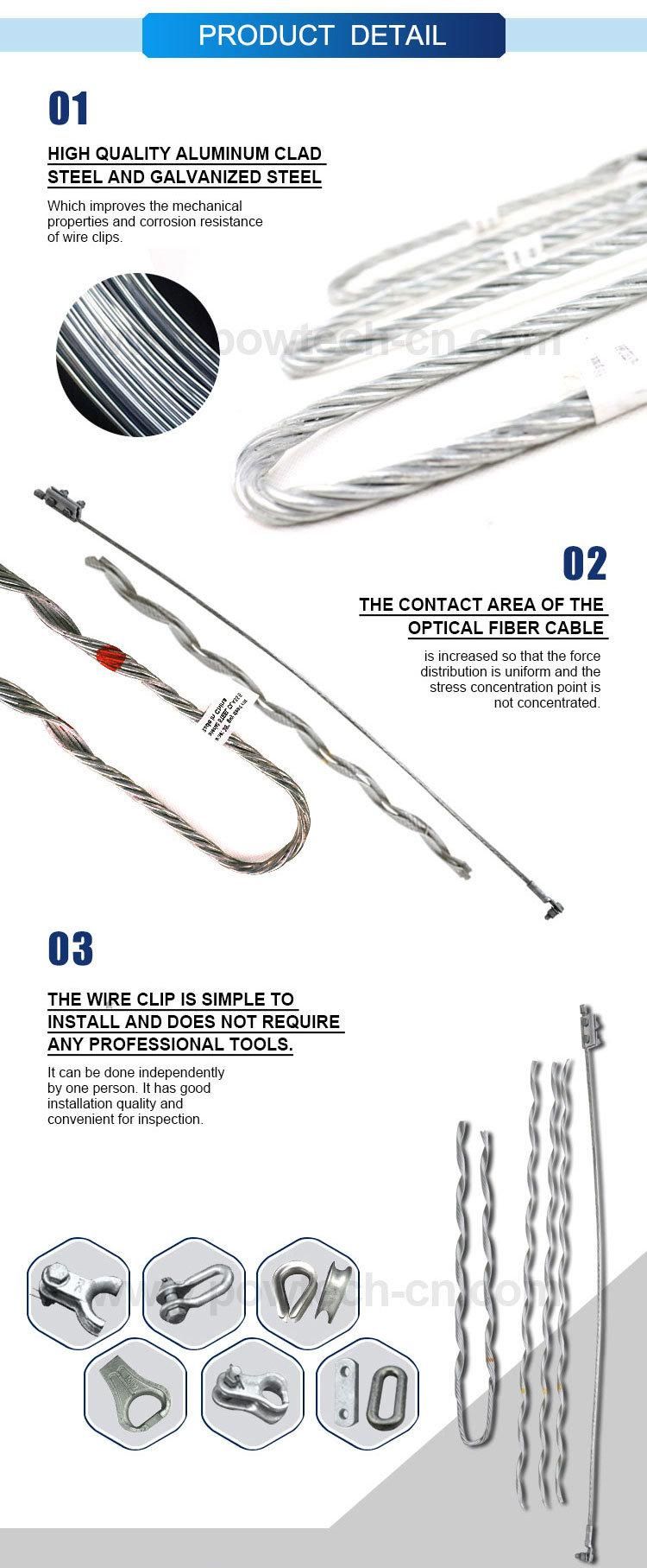 Hardware Cable Accessories Preformed Dead End Guy Grips