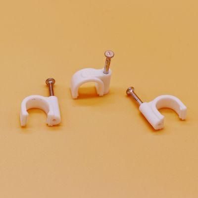 White C Type Professional Insulation Tape Suspension Clamp Nail Clip with Cheap Price