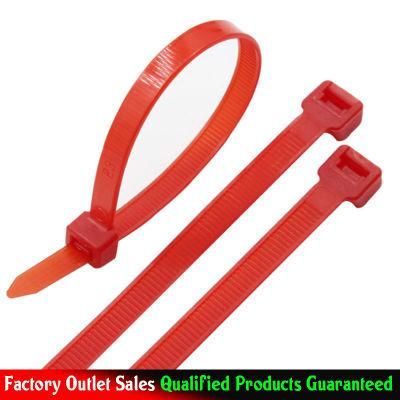 Red Color Self-Locking Nylon66 Cable Ties