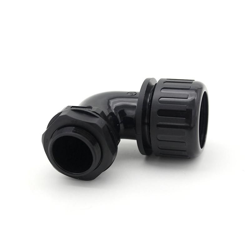 Pg Type Cable Gland Grey 90 Degree Nylon Cable Gland IP68 Electrical 5-9 mm Cable Gland