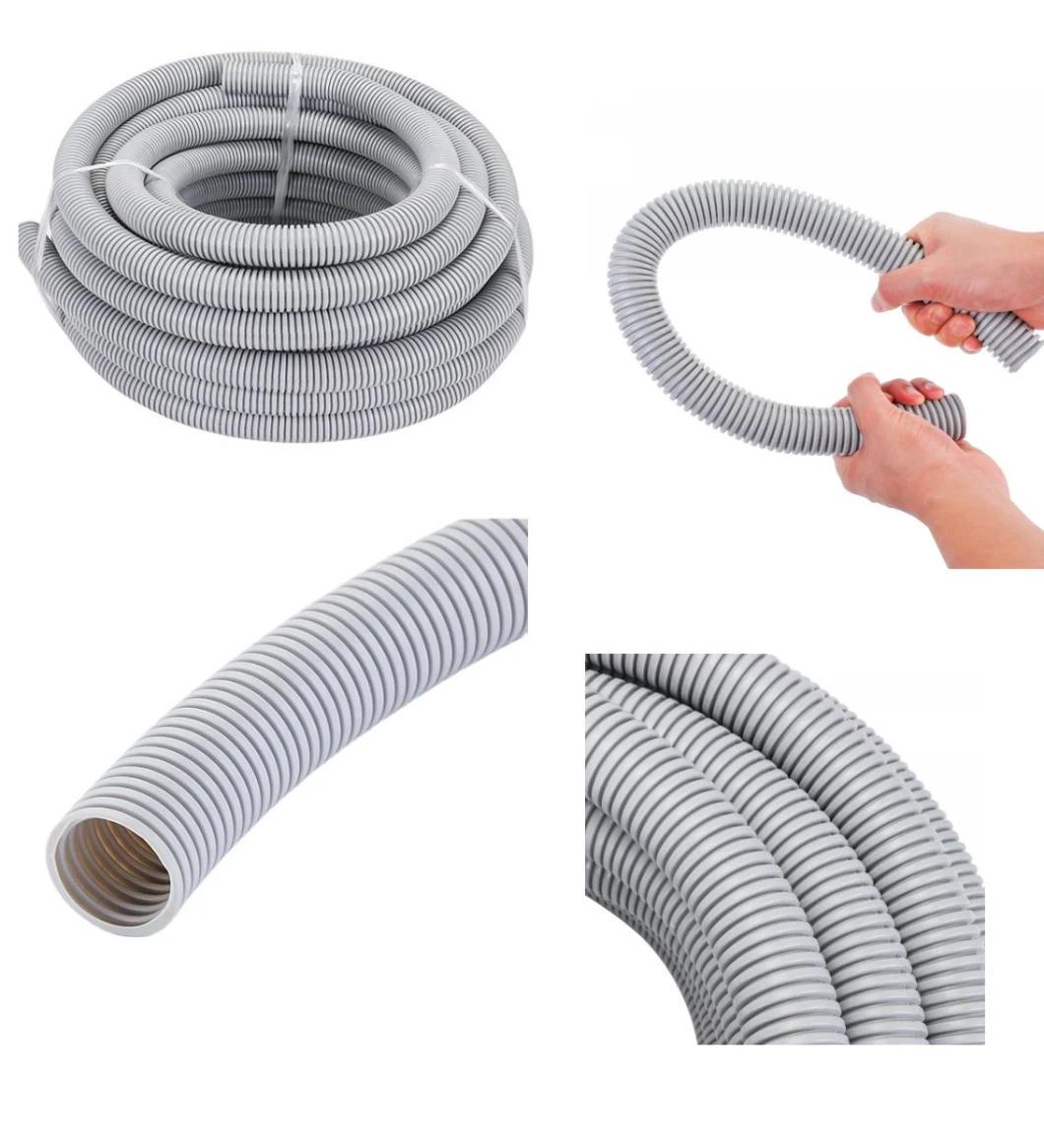 Flexible Pipe Corrugated Conduit 20mm Medium Duty Grey