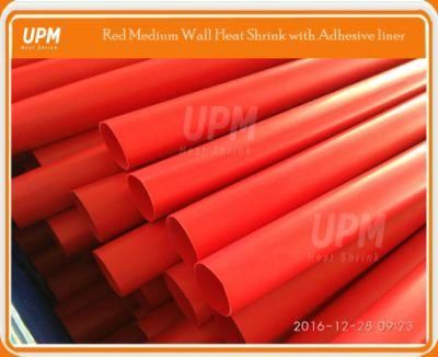 Customized Red Color Medium Wall Heat Shrink Sleeve