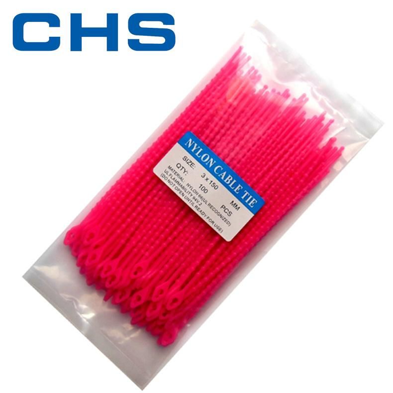 White Nylon Cable Tie 100 Pieces Per Bag with Head Card
