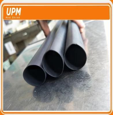 Round Shape Black Thin Wall Flame Retardant Shrink Tubing 3: 1 4: 1 with Glue in Customized Length