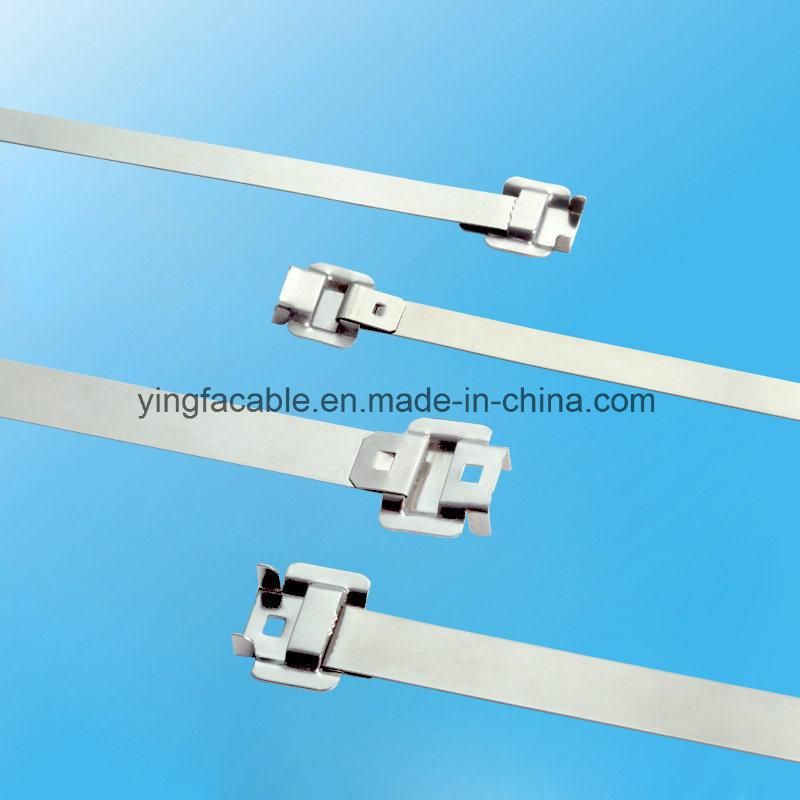 304 316 Stainless Steel Epoxy/Nylon Coated Cable Tie-Releasable Type