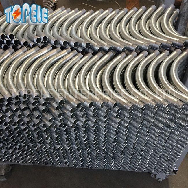 UL Listed Galvanized Steel Conduit Fittings Rigid Conduit 90 Degree Elbow