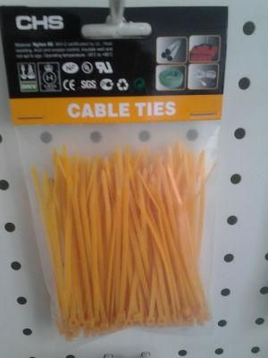 Yellow Nylon Zip Tie of 100PCS/Bag
